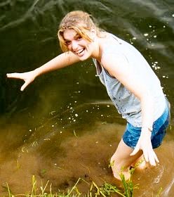 Ellie in the drink...