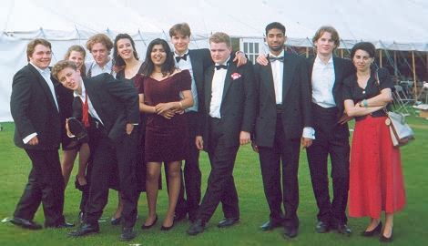 A weary bunch in the morning when the ball was over...