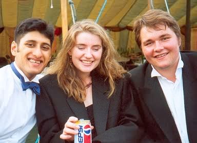 Shaumik, Sarah and Nick the morning after.