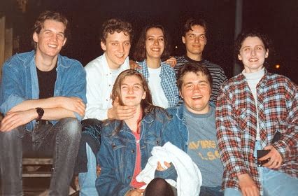 The bunch of us outside the Miller.