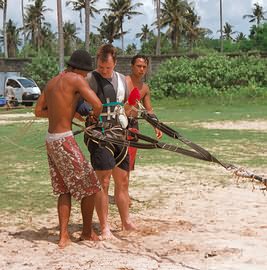 Dan getting ready for take-off.