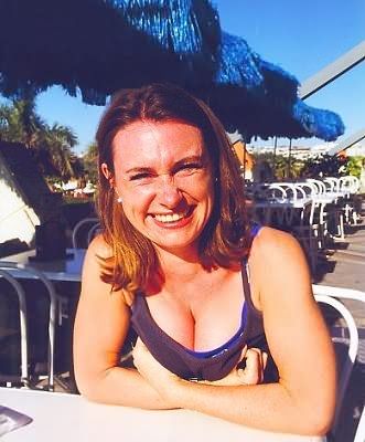 Vanessa in a local coffee house.