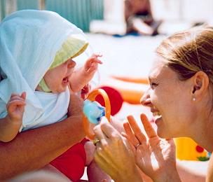 Raffy and Vanessa at the beach