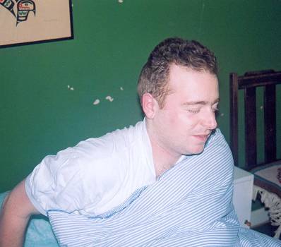 Tim rudely woken at about 4am.