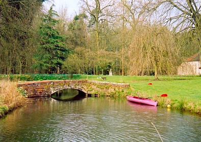 The moat on Sunday morning.