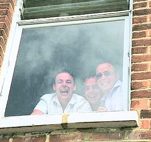 The lads upstairs...